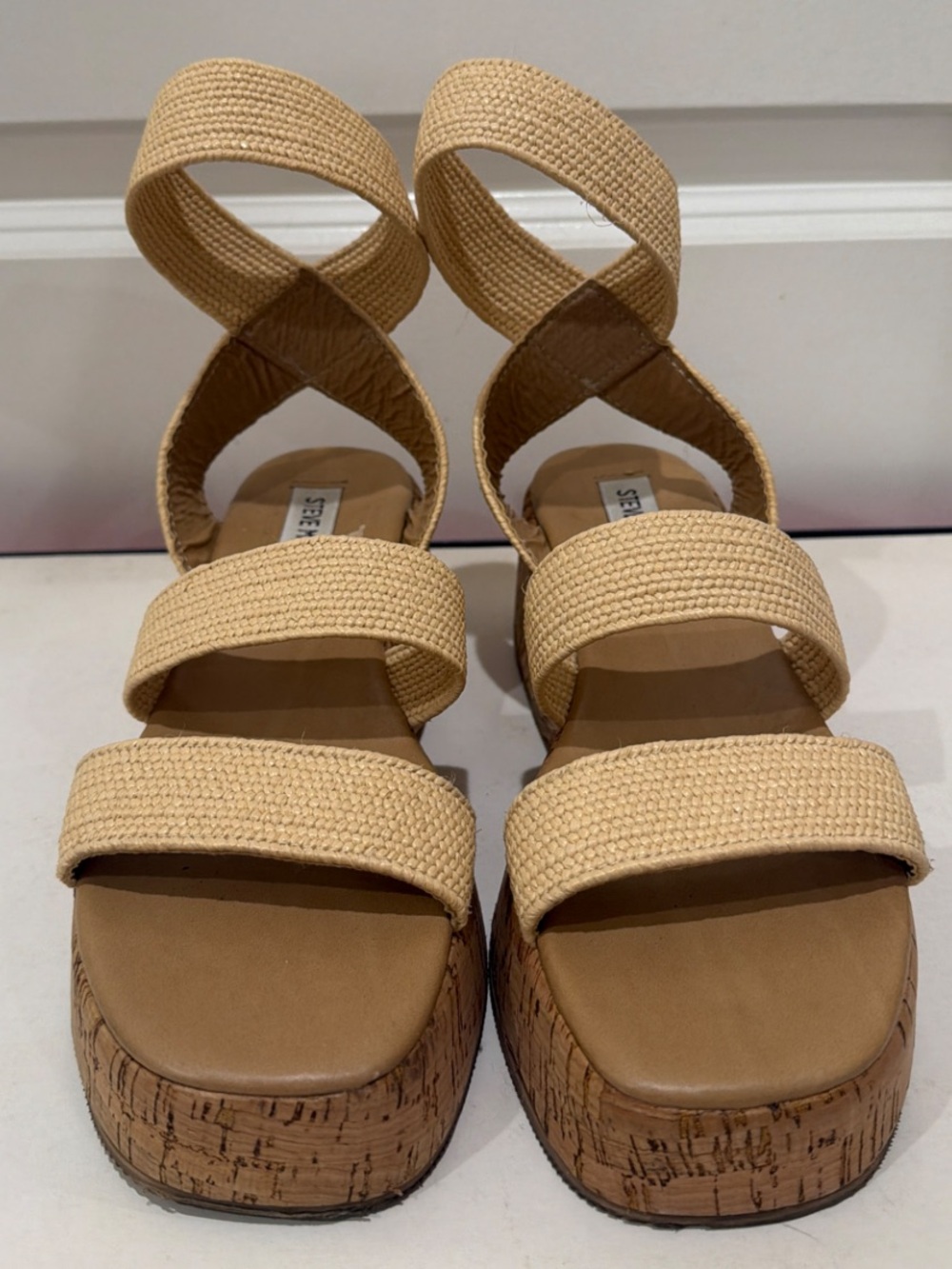 Steve Madden platform sandals with ankle straps